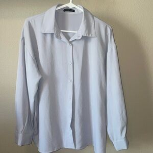 Light blue, soft, button down shirt